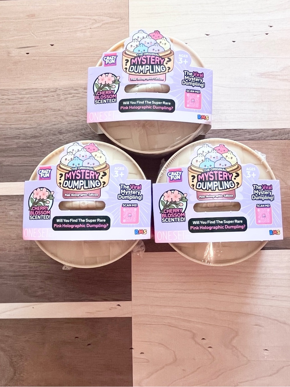 Crazy Fun RMS Mystery Dumpling Cherry Blossom Scented Pink Holographic Edition